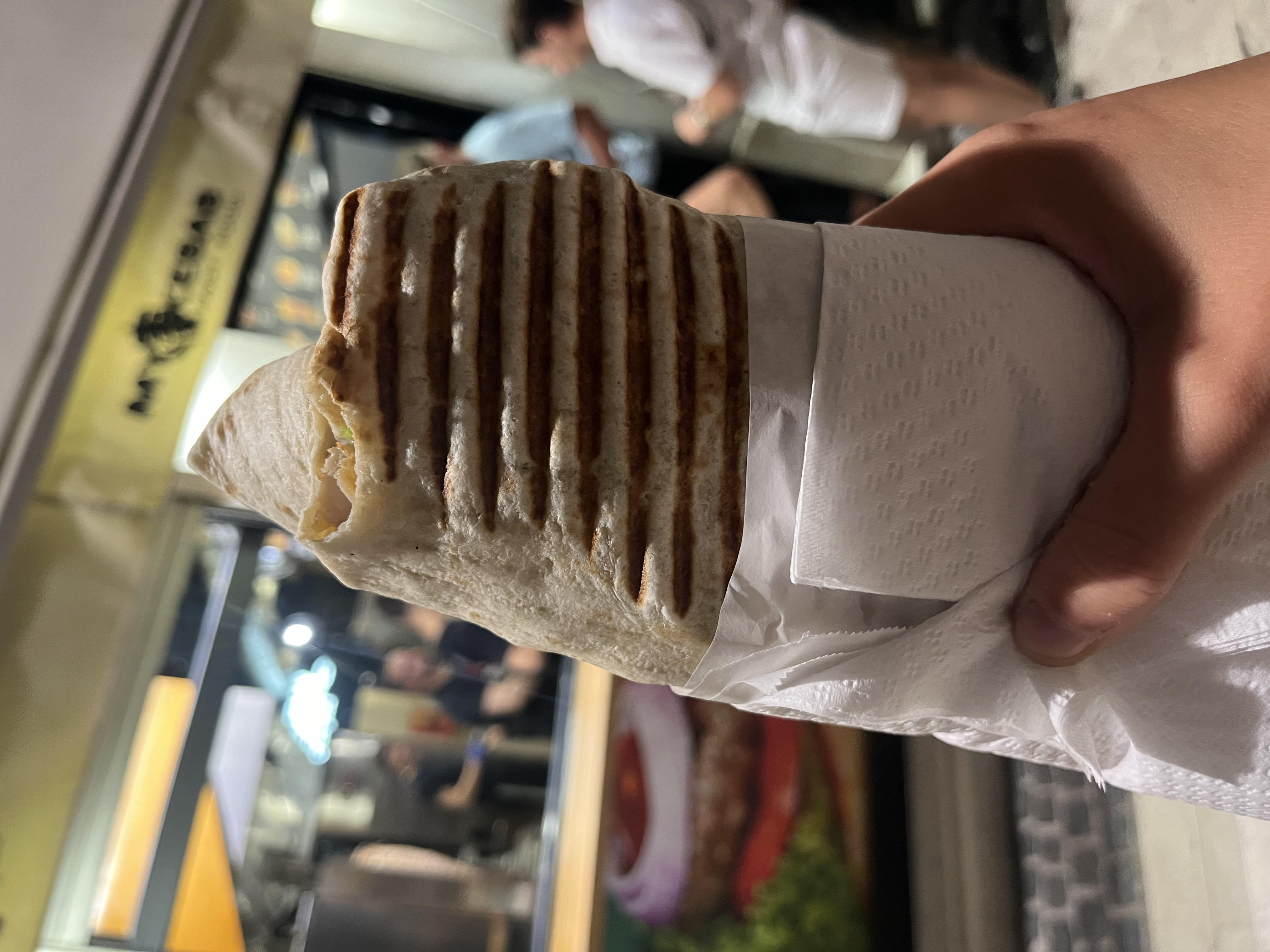 Late-night kebab wrap in Split